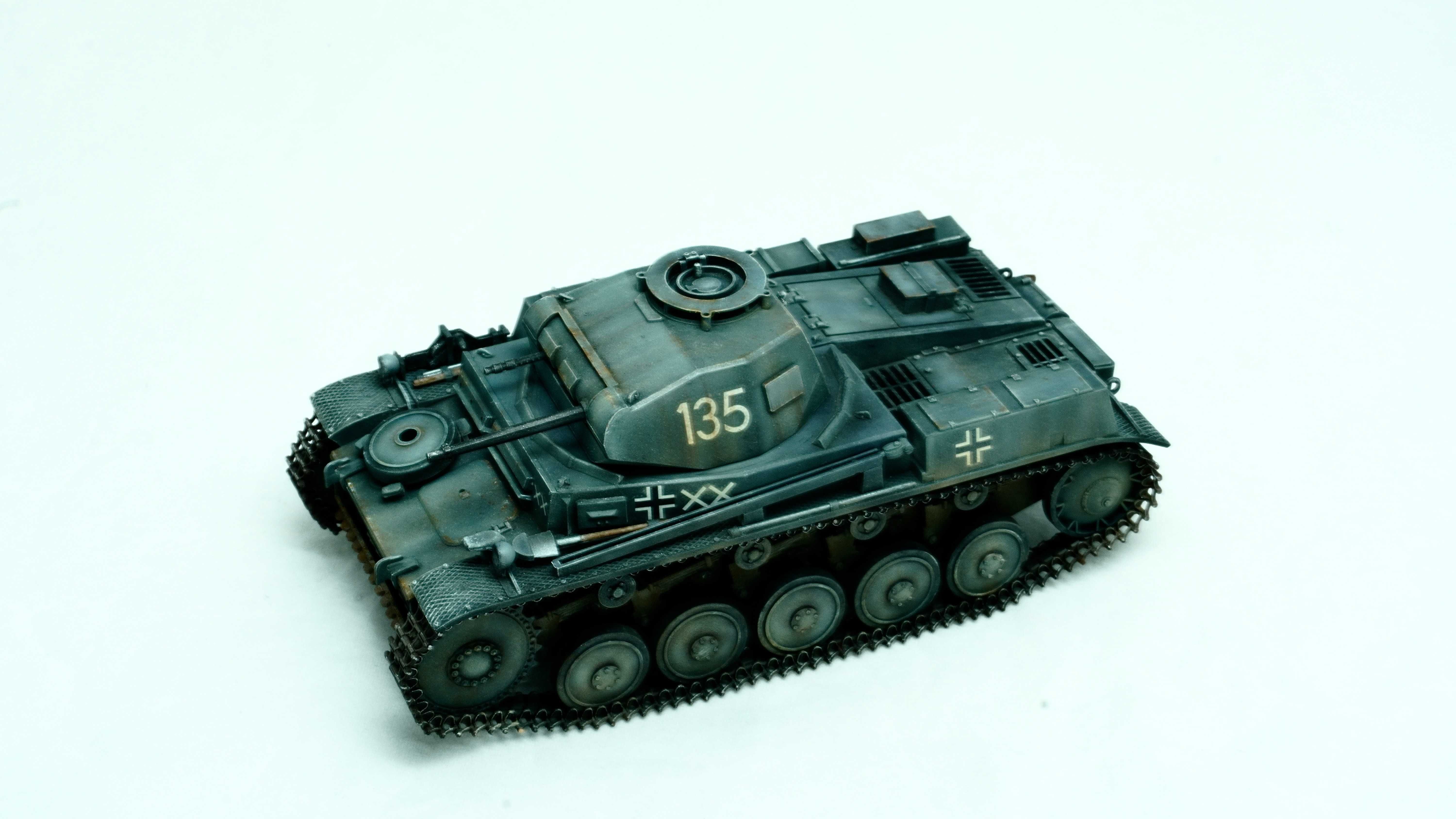 Gotowy model czołgu Panzer Kampfwagen II Ausf. F/G  Skala 1:35