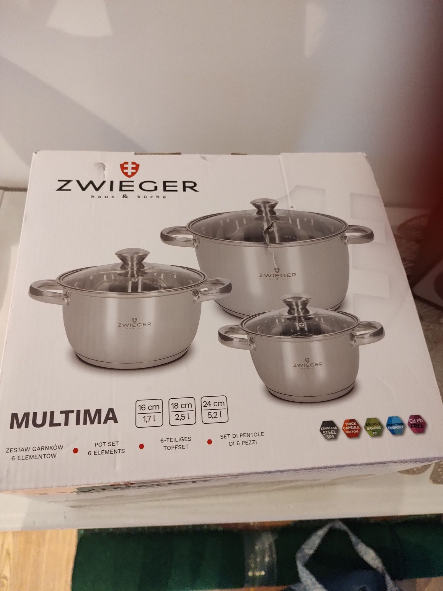 Zestaw garnków Zwieger Multima 6 elementów