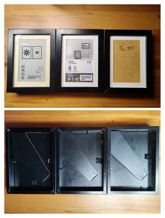 Zestaw 6 ramek IKEA RIBBA – czarne