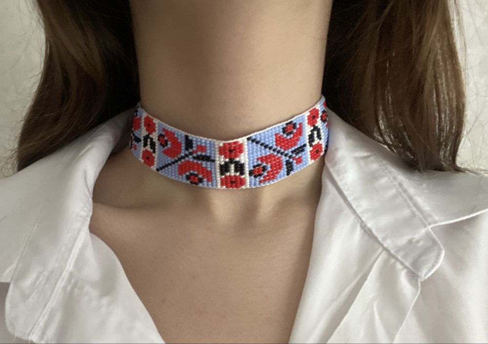 Стрічковий гердан з візеронком сорочки Луганської області