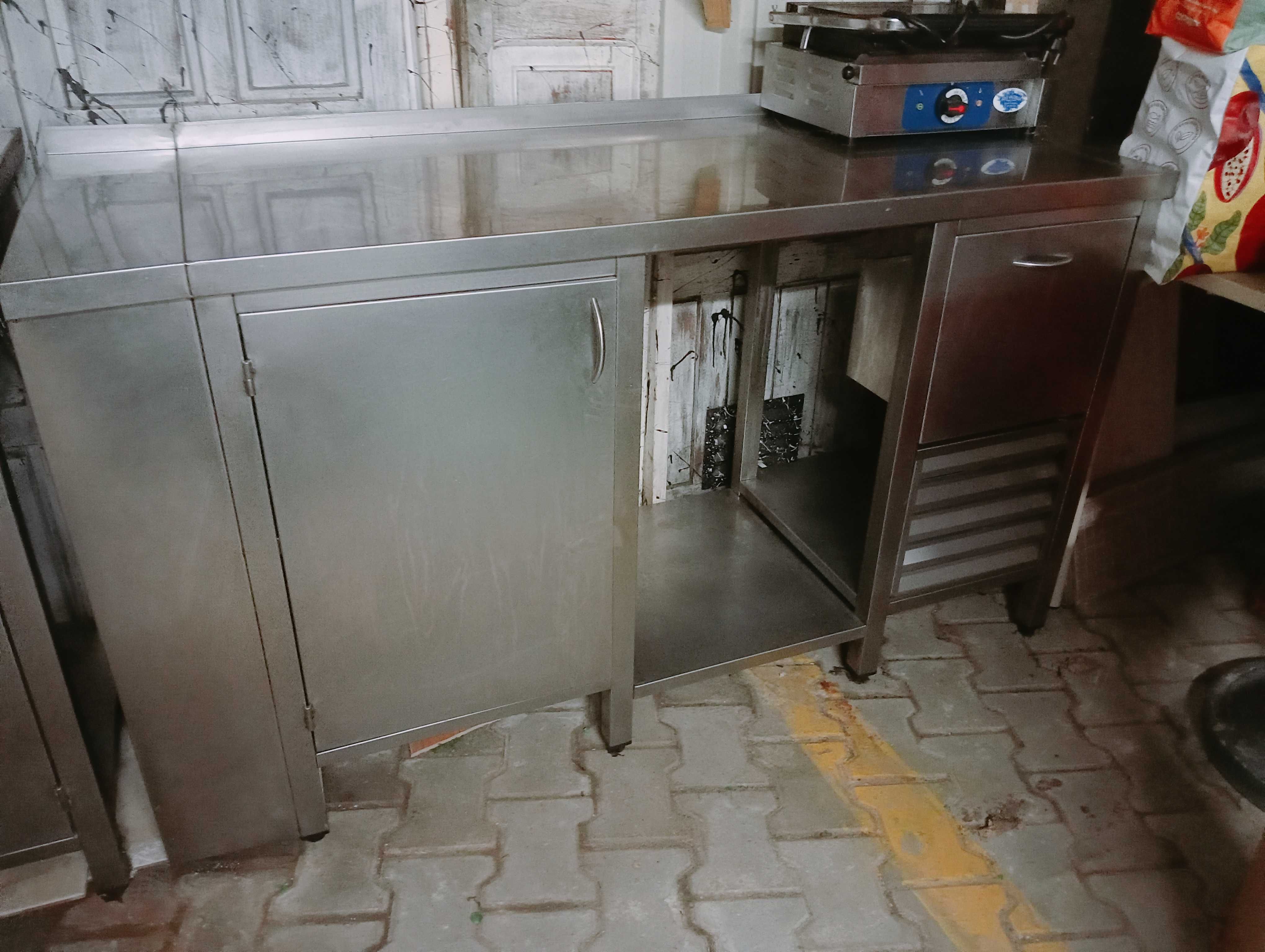 Bancada Inox com tulha café