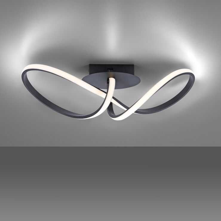 Lampa sufitowa plafon żyrandol czarna black led loft 3 kolory wisząca