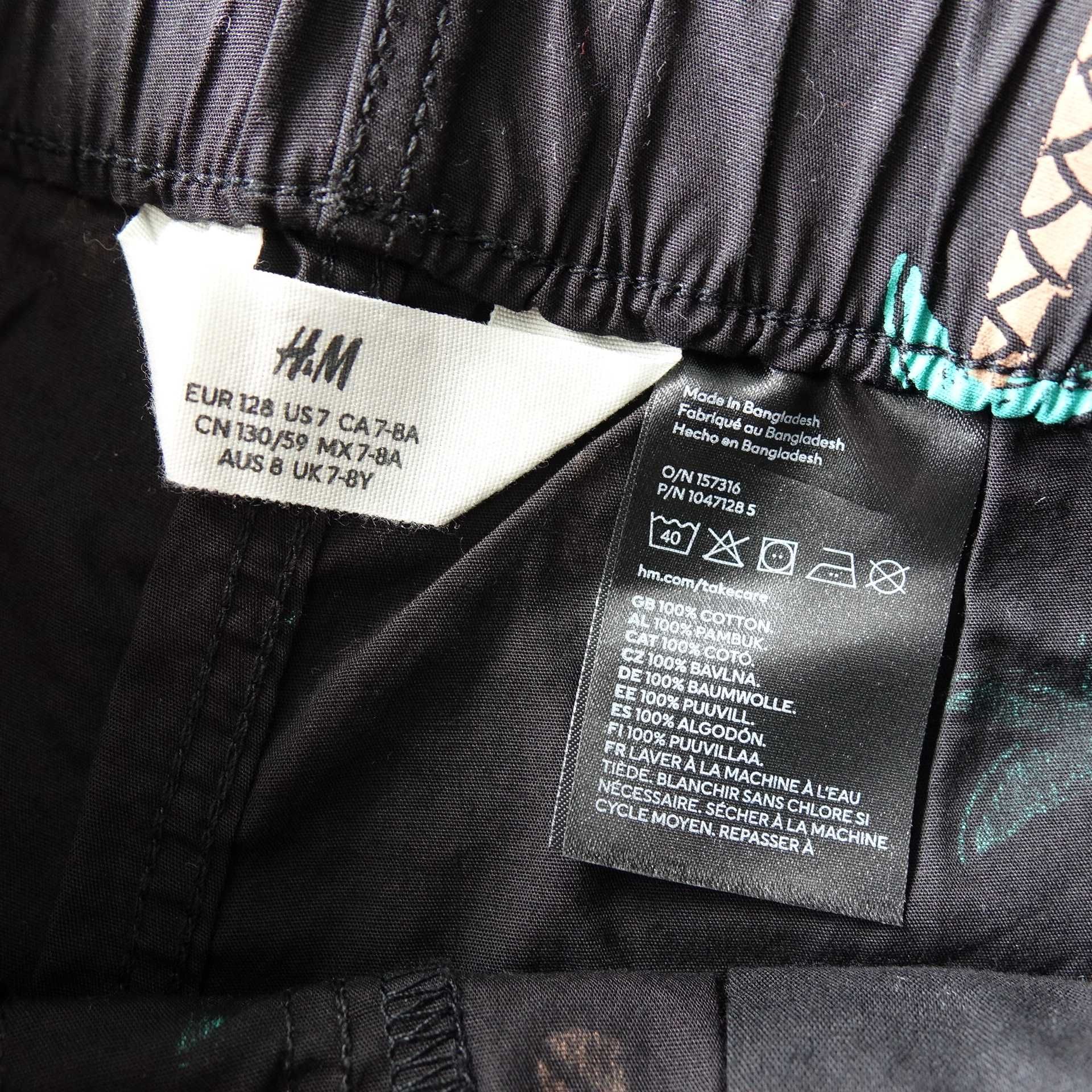 Bawełniany komplet chłopięcy H&M r.128
