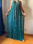 Vestido pedraria azul