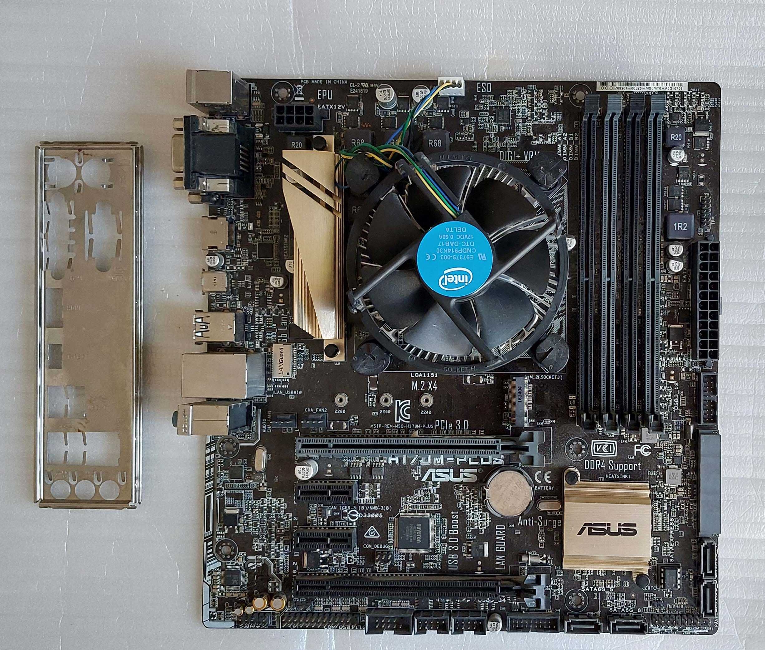 Płyta główna Asus H170M-Plus , Procesor Core i5-7600