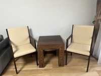 Zestaw: stolik + 2 krzesła