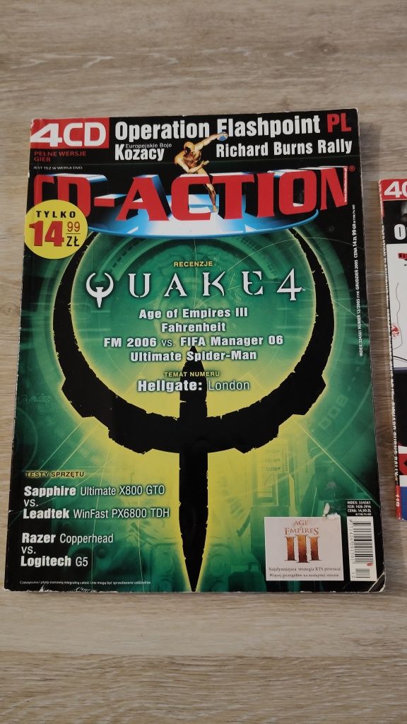 CD Action magazyn 12/2005 + gry Kozacy, Richard Burns Rally, Operation