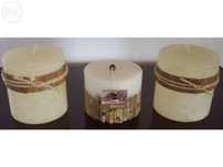 Conjunto de velas decorativas