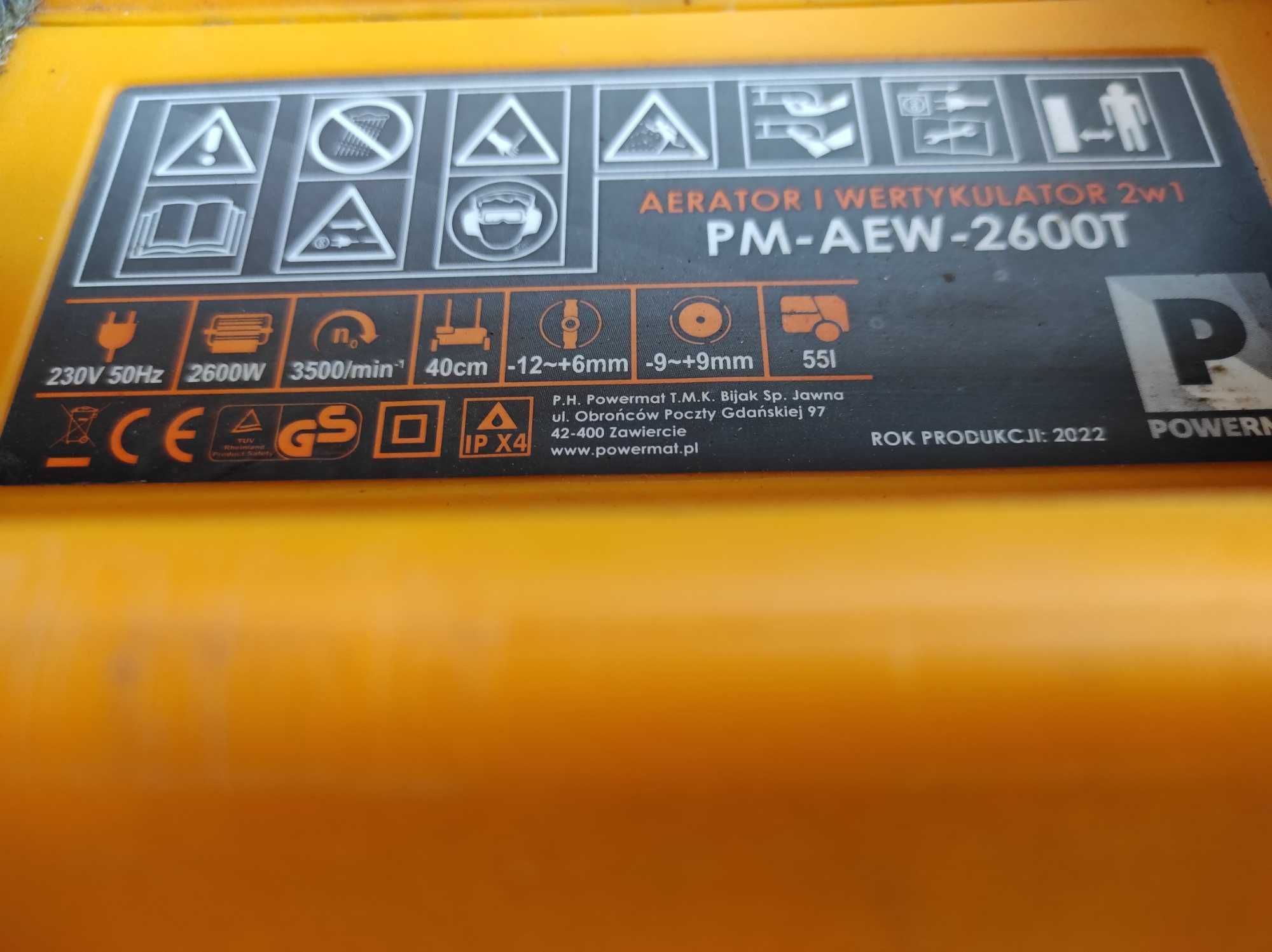 Wałek do wertykulatora powermat PM-AEW-2600T