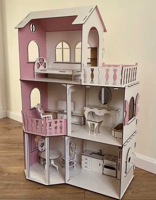 Домик для кукол барби с мебелью будиночок для дяльок