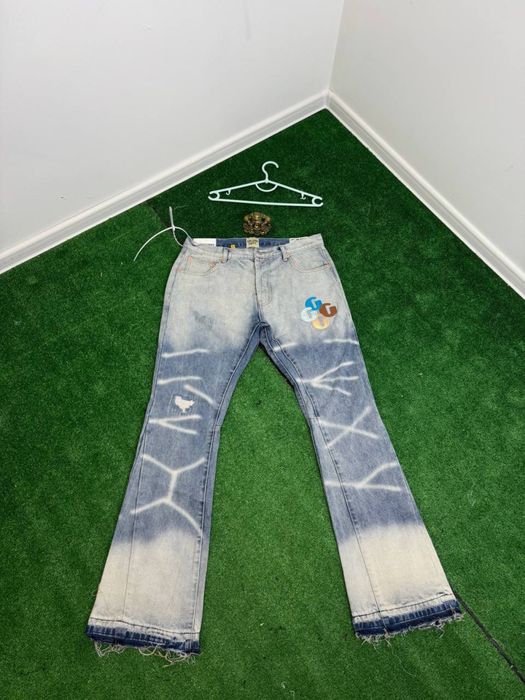 Джинси gallery dept  flared |  гелері  депт флеєр chrome hearts
