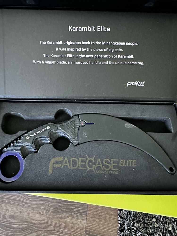 Sprzedam nóż Karambit CSGO doppler ( FADECASE)