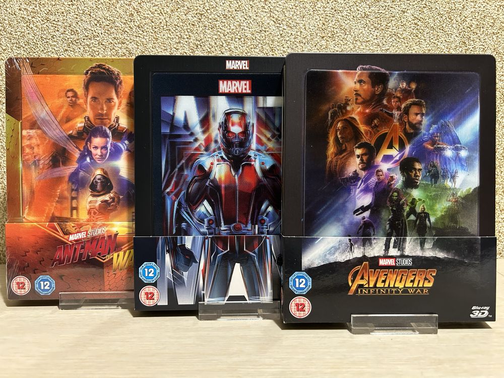 Steelbook Blu-ray Lenticular Marvel / Человек-муравей 1 - 2 и другие