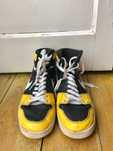 Tenis nike blazer mid azul e amarelo