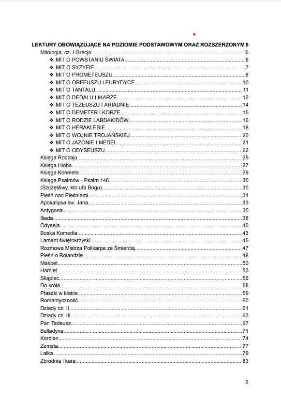 Notatki z języka polskiego | Matura 2025, 2026 Podstawa i rozszerzenie