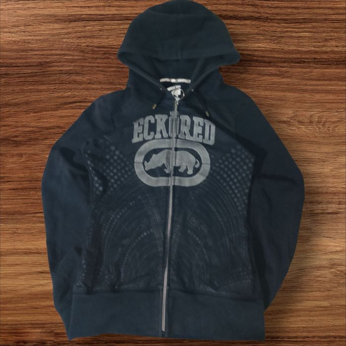 Ecko Unltd vintage monogram zip hoodie sk8 rep style