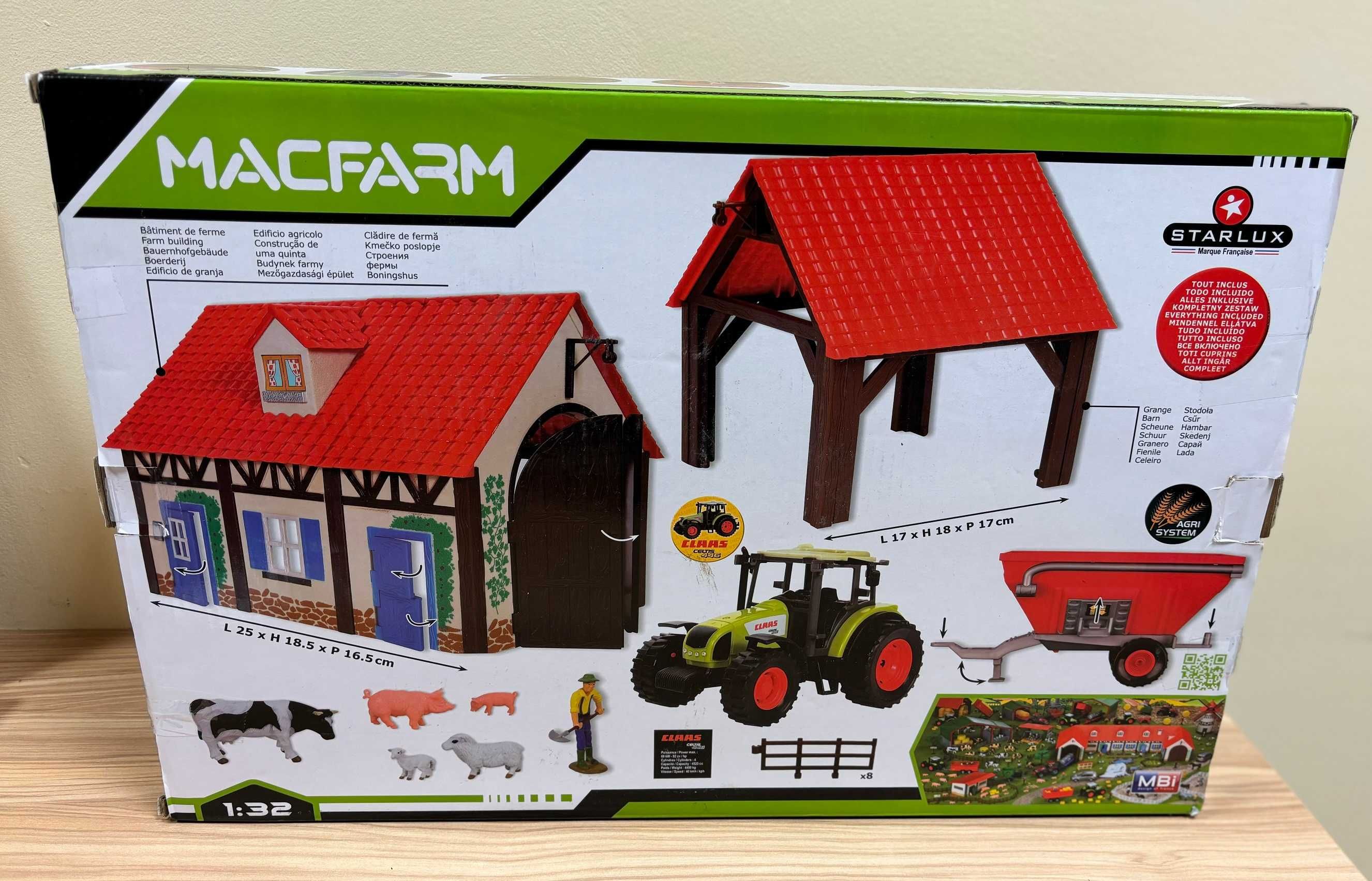 Zabawkowa Farma z Traktorem
