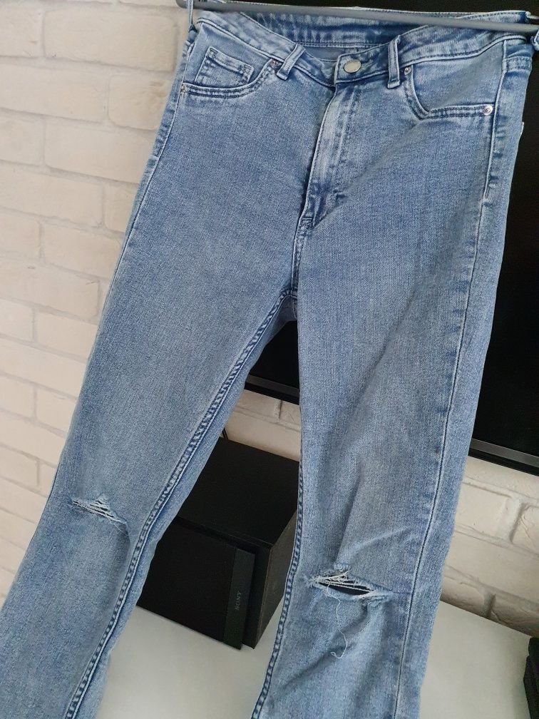 Spodnie rurki jeansowe roz. 36 H&M