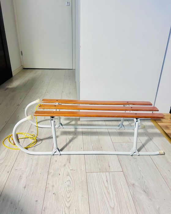 Składane Sanki Vintage solidne z okresu PRL / Sanki dla dziecka