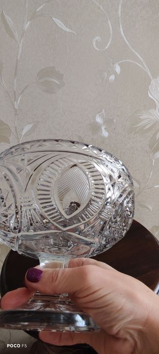 Ваза кришталь цукерниця фруктовниця