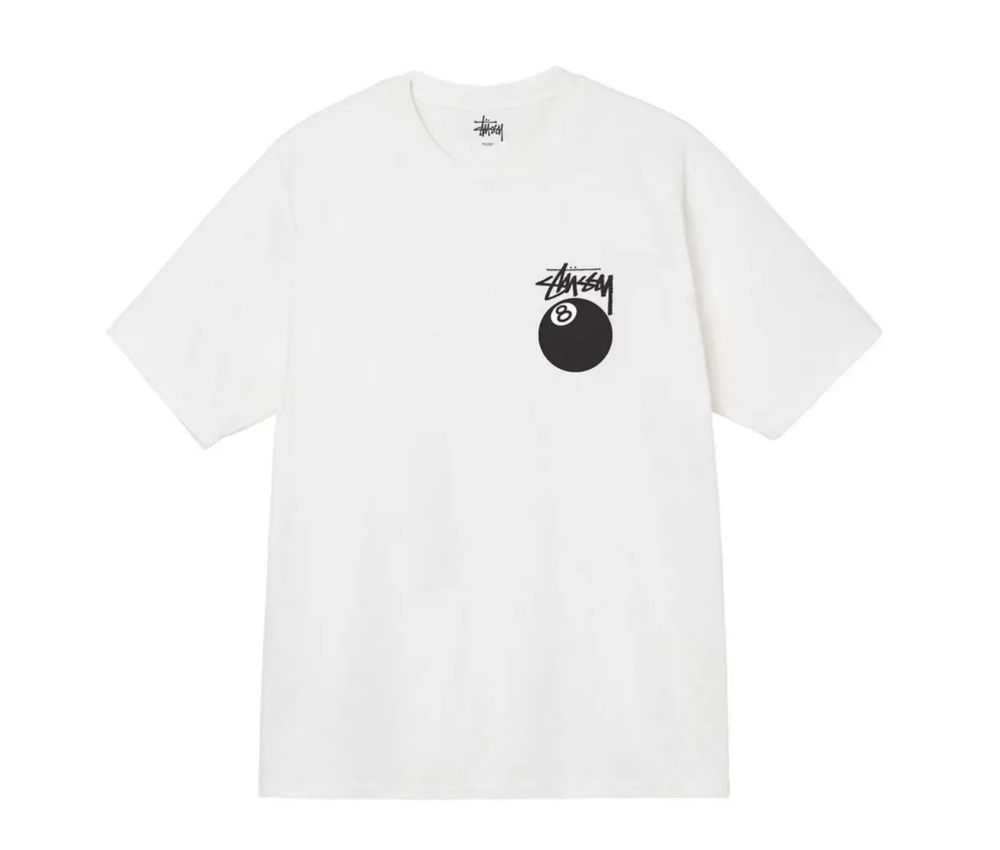 Мужская футболка Stussy 8 Ball T-shirt унисекс стусси стуссі  с шаром