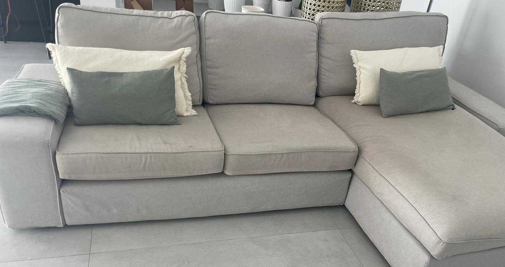Sofá 4lugares c/chaise longue,