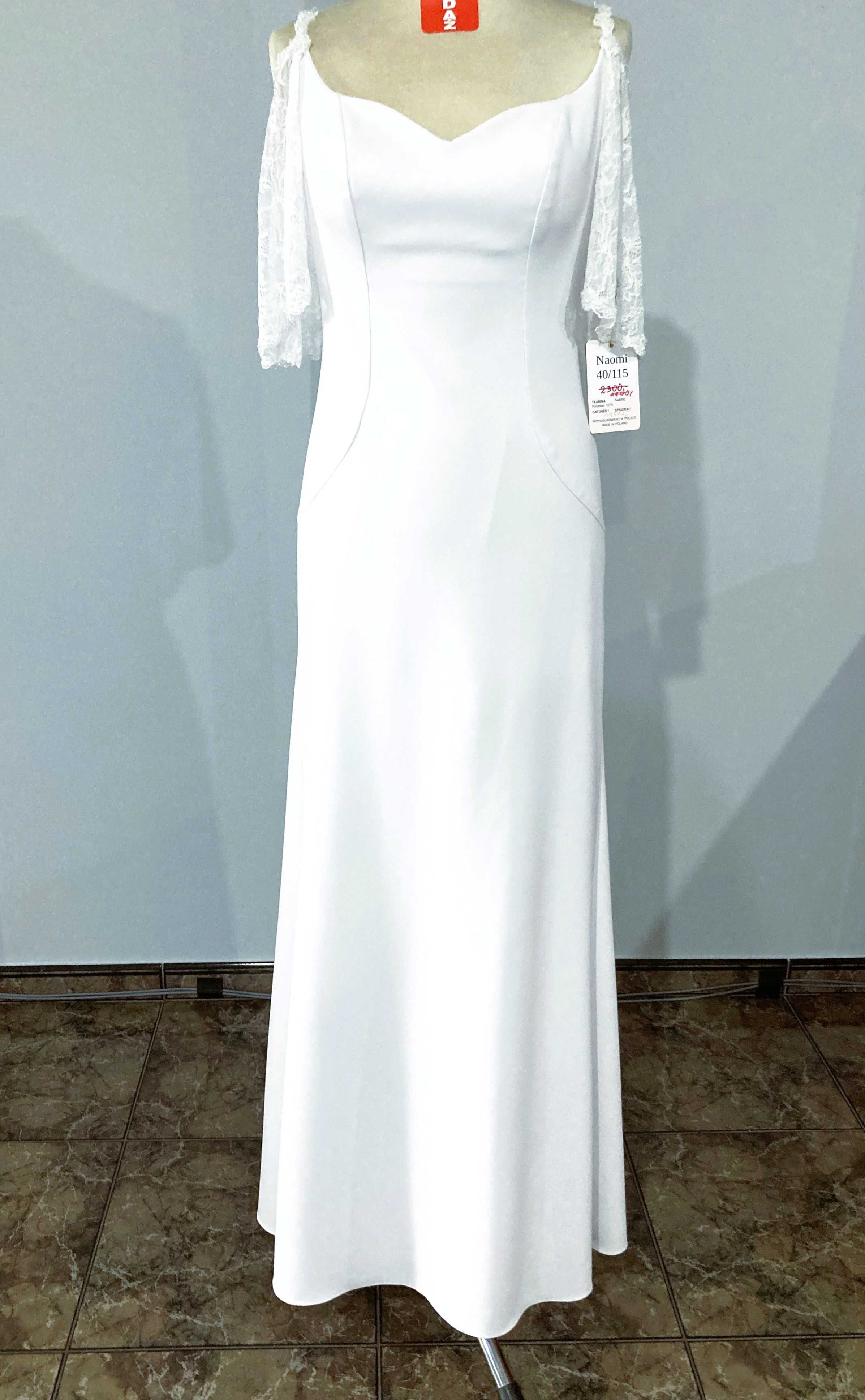 Nowa suknia ślubna Naomi biała r. 40