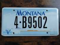 Tablica USA Montana oryginalna