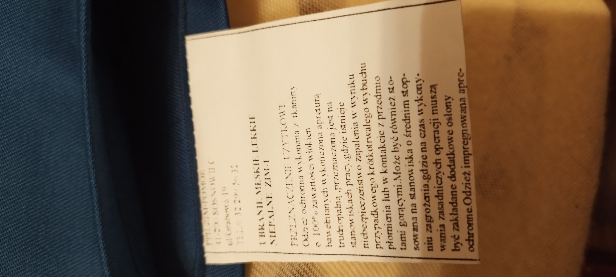 Ubranie robocze zapraszam