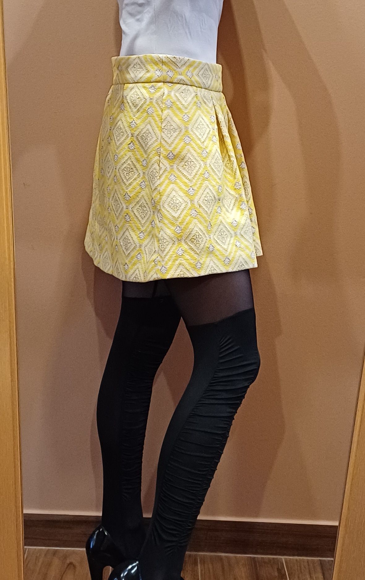 Spódnica Zara S/M, żakardowa