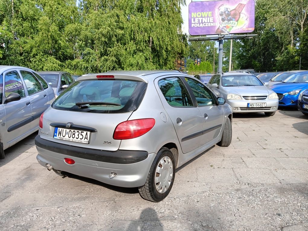 Peugeot 206 1,1 Benz 01r bdb stan ładny zadbany do jazdy