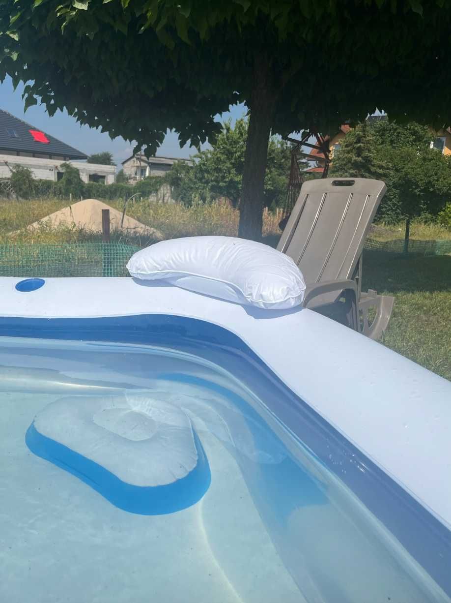 Zestaw Basen Ogrodowy Dmuchany Rodzinny 2 siedzenia + GRATIS Poduszka