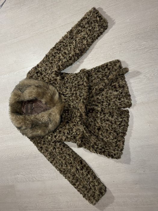 Futro Damskie Panterka Modne Kożuch Płaszcz Retro Ciepłe Vintage M