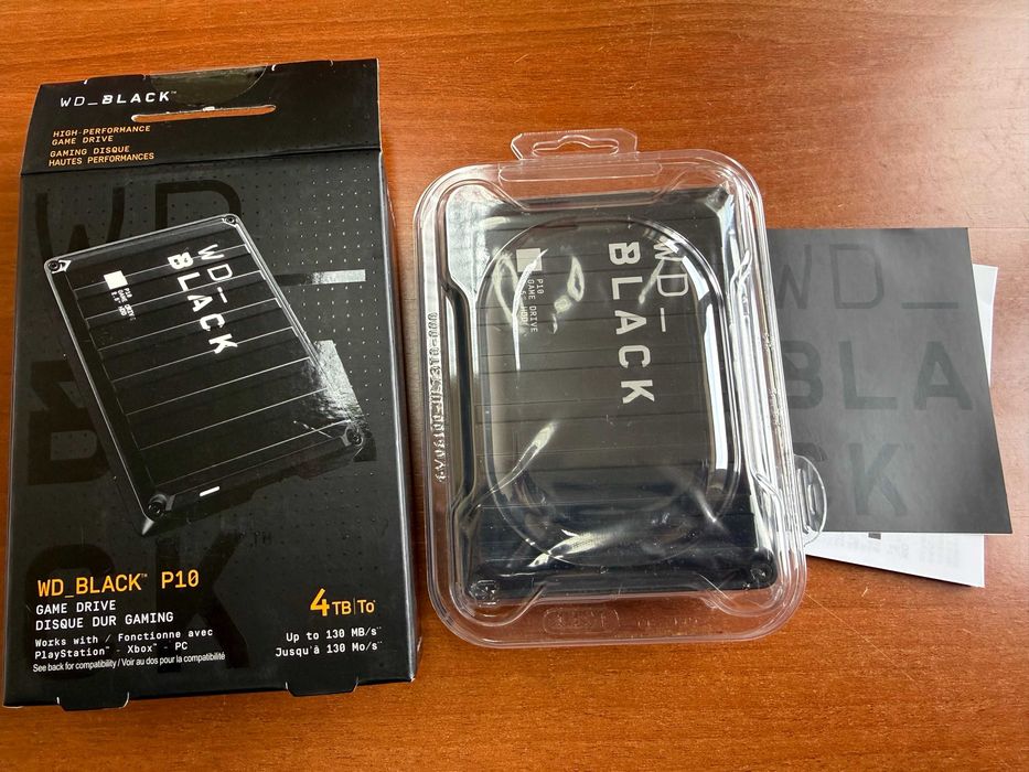 WD Black P10 4TB HDD para Jogos USB 3.2 HDD