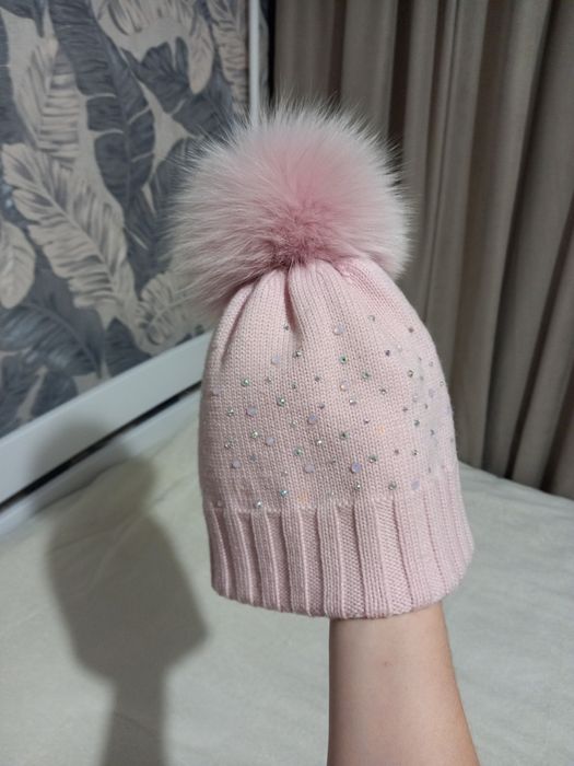 Набір меринос шапка, снуд, рукавички на 5-8 років.