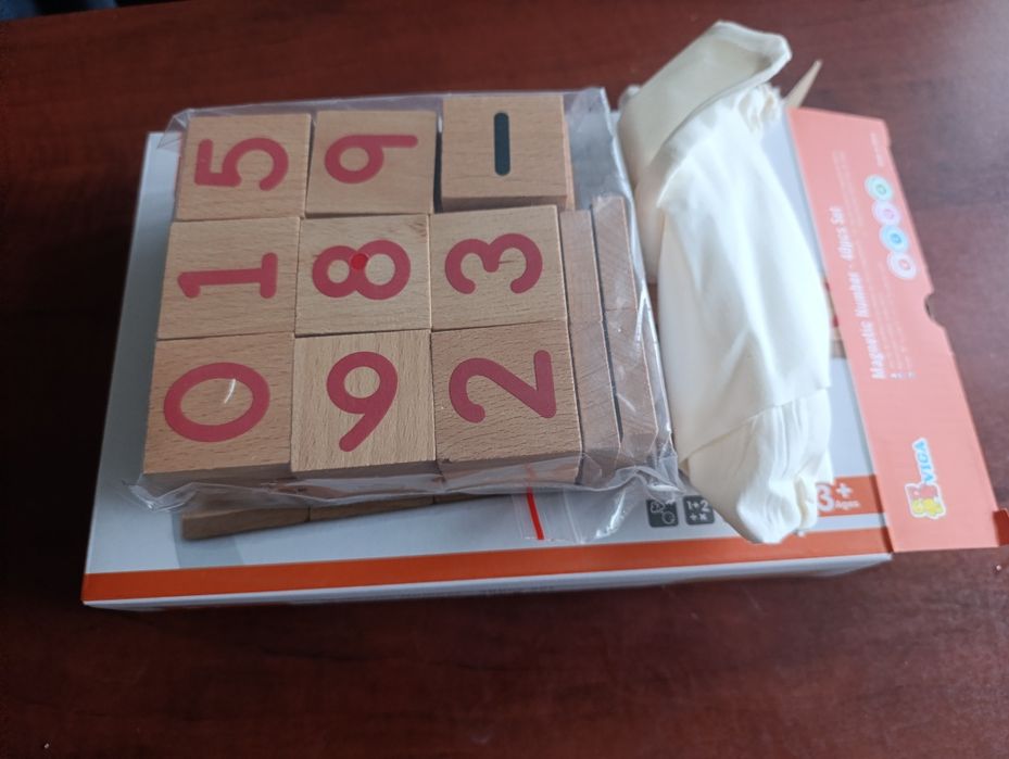 Nowe Klocki magnetyczne edukacyjne 40 elementów