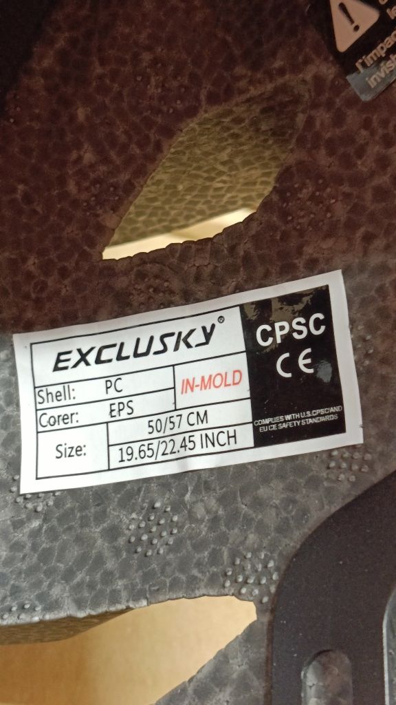 Exclusky  Kask rowerowy dla dzieci rozm.50-57