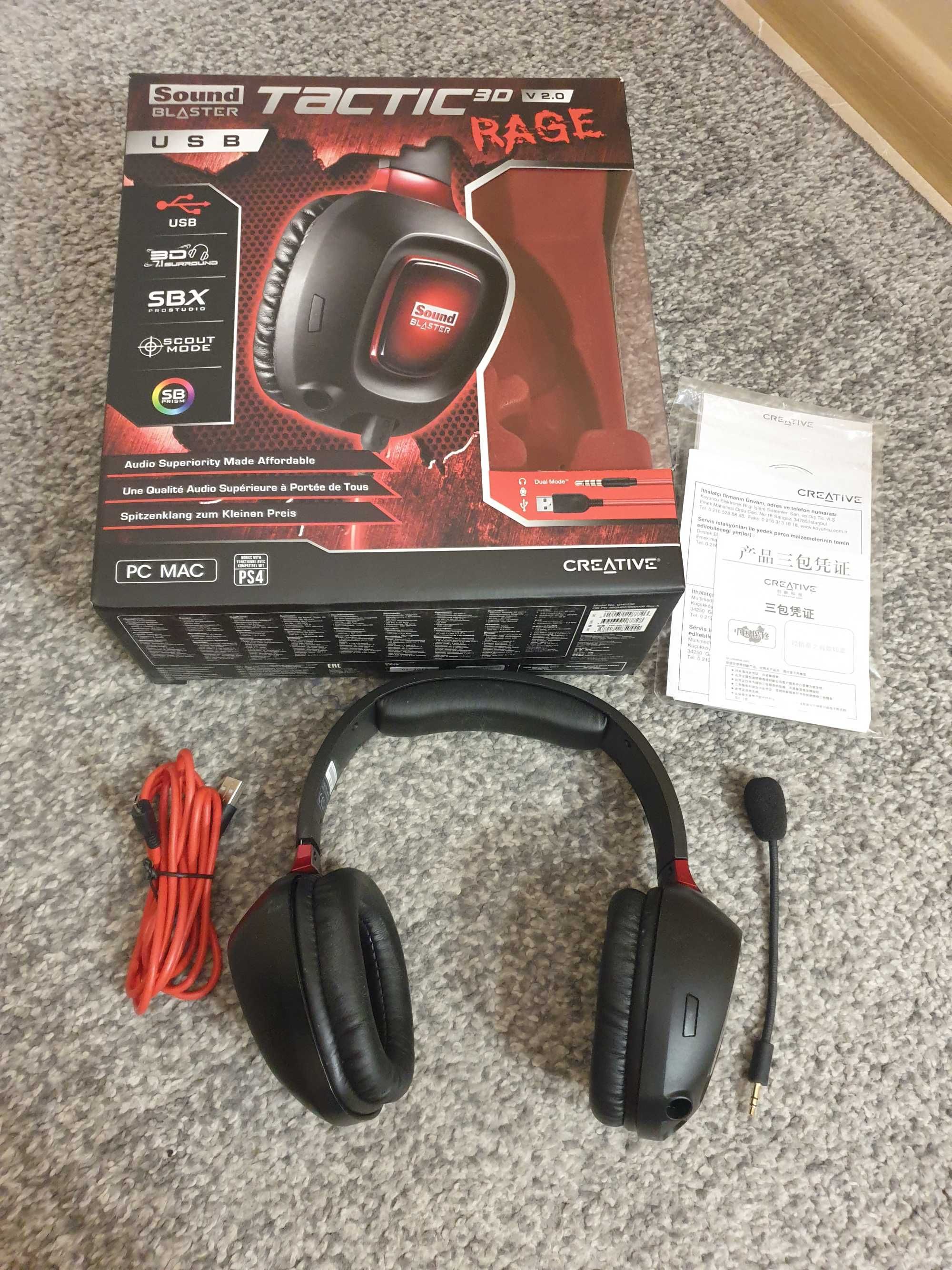 Słuchawki Sound Blaster Tactic 3D Rage V2.0