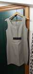 Vestido em poliester cinzebto