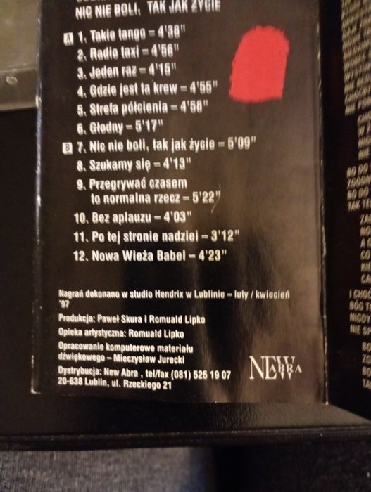 Kaseta magnetofonowa, Budka suflera, Nic nie boli tak jak życie