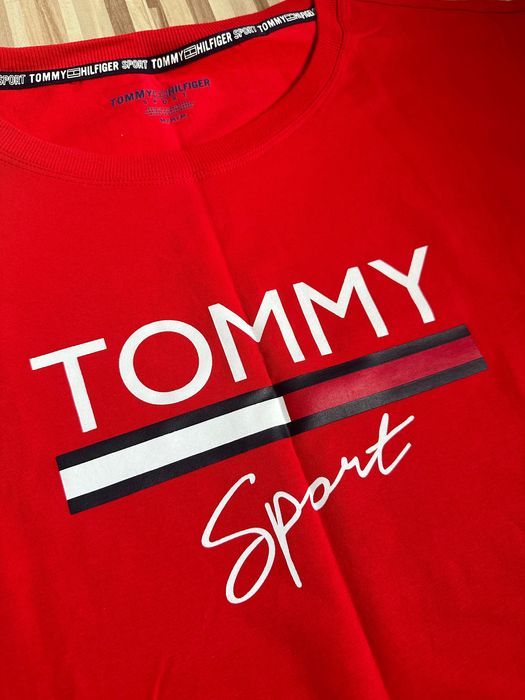 Nowy Tshirt damski TH Sport Oversize czerwony M