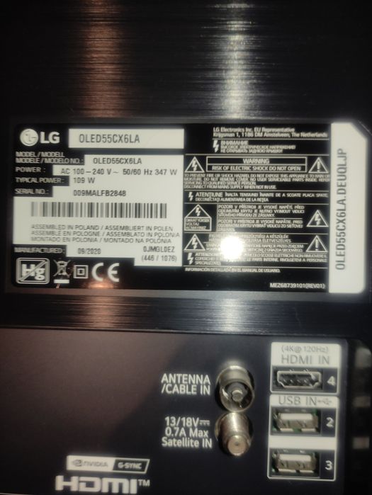 TV Oled LG CX 55
