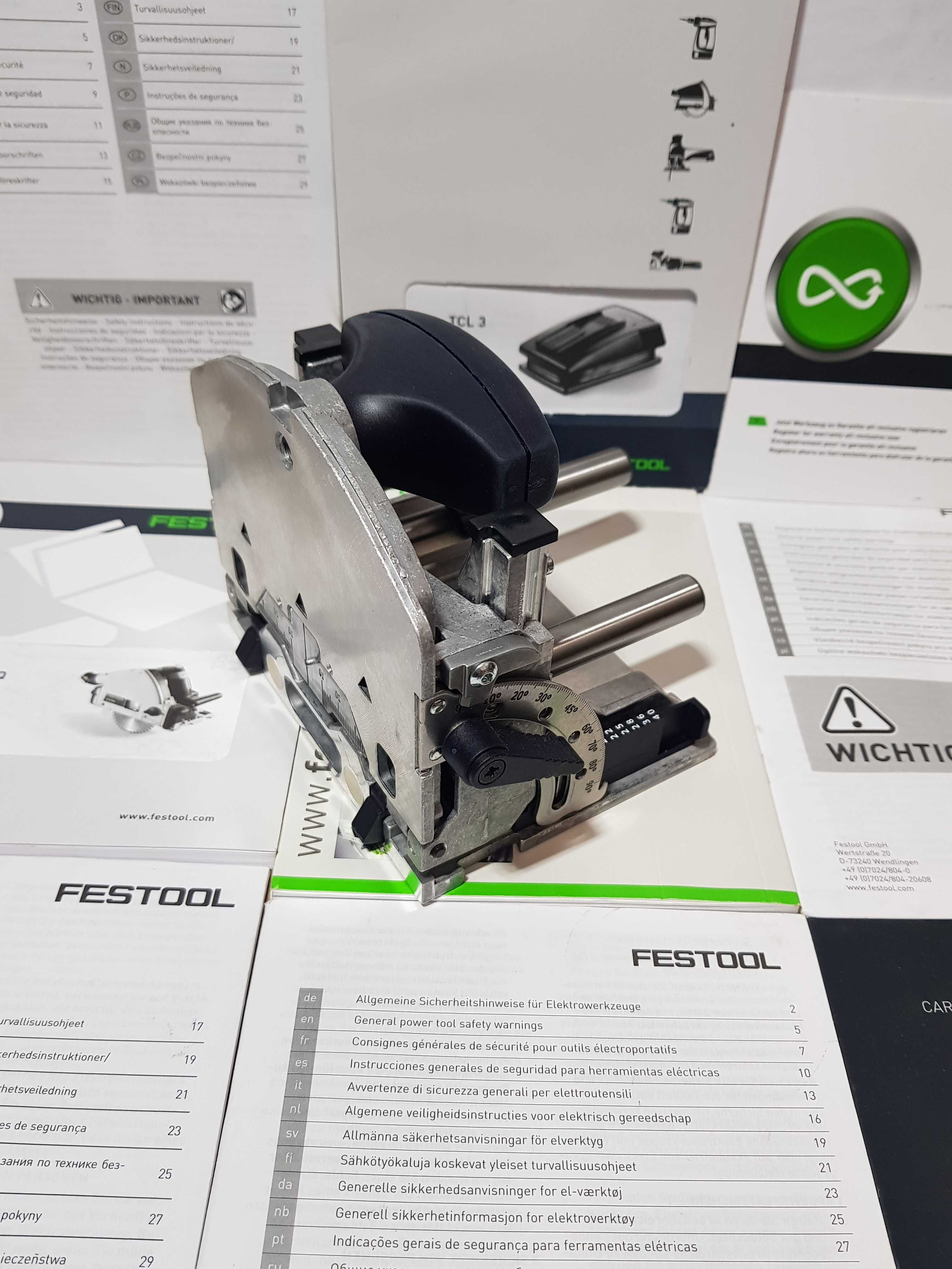 Prowadnica stól z szynami FESTOOL DF 500 Q frezarka domino Nowy