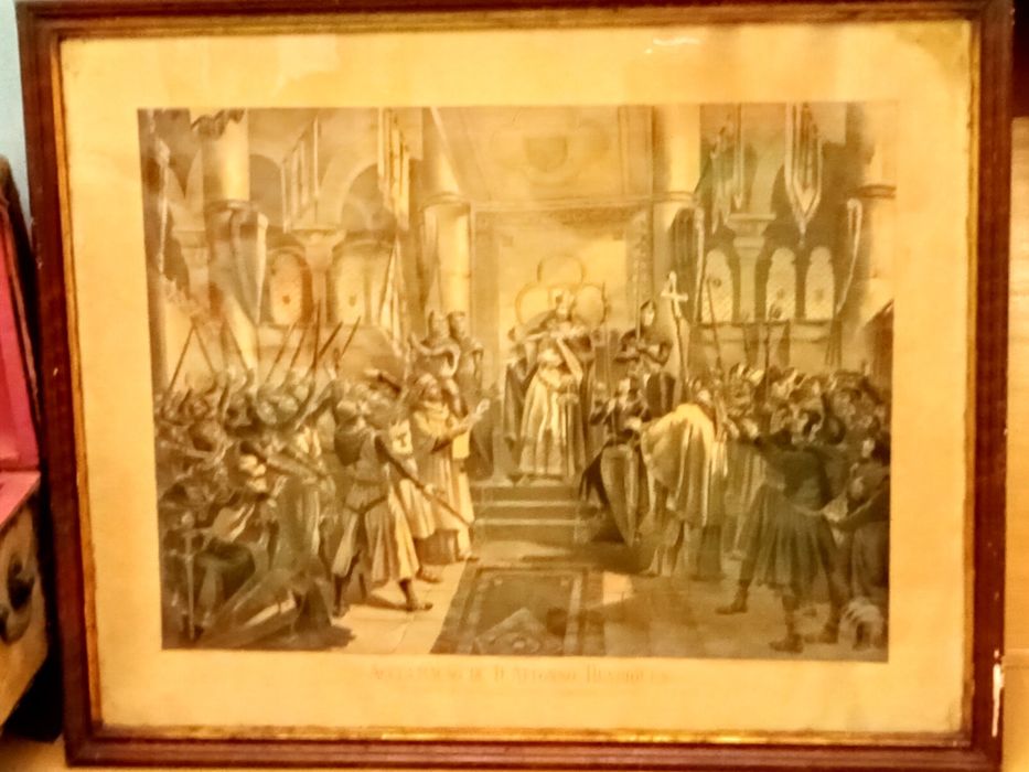 Quadro, gravura, Portugues muito antigo .