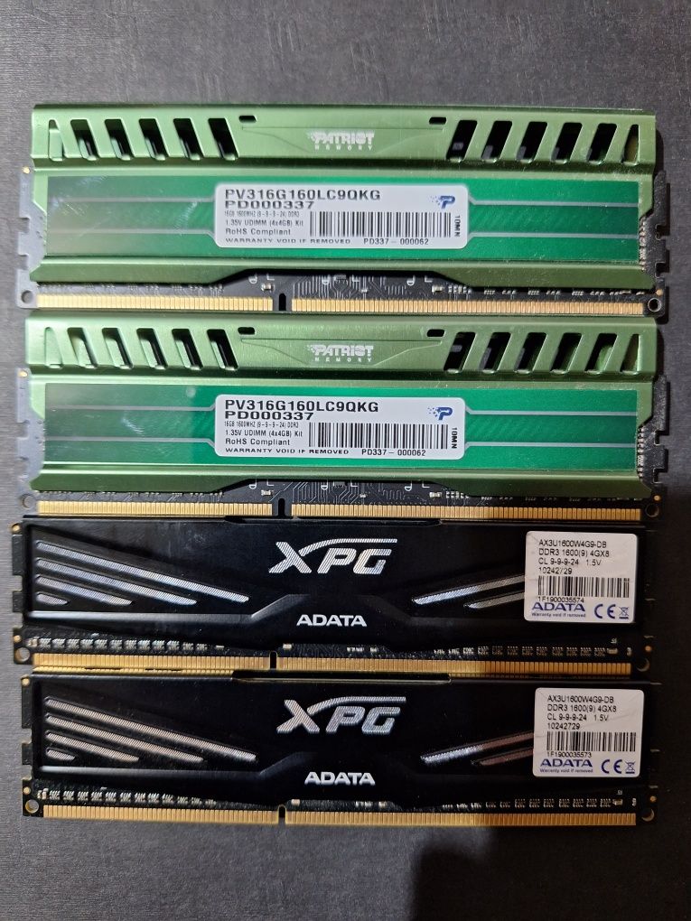 Оперативна пам'ять DDR3.4GB/DDR4.8GB