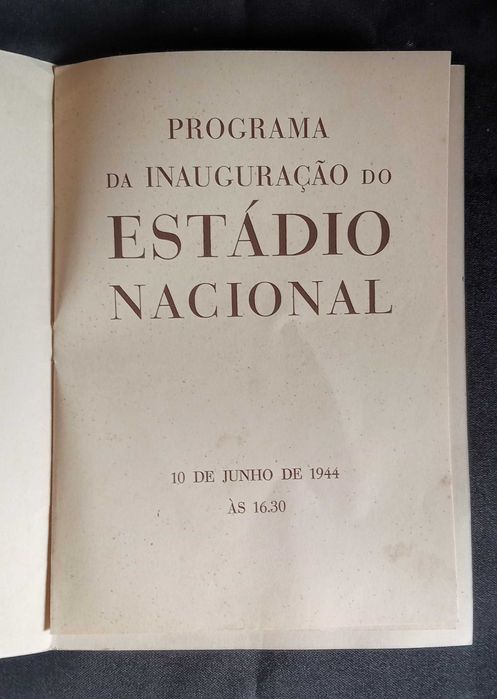 Programa de inauguração estádio nacional
