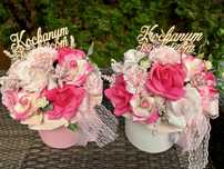 Flowerboxy z kwiatami mydlanymi na różne okazje