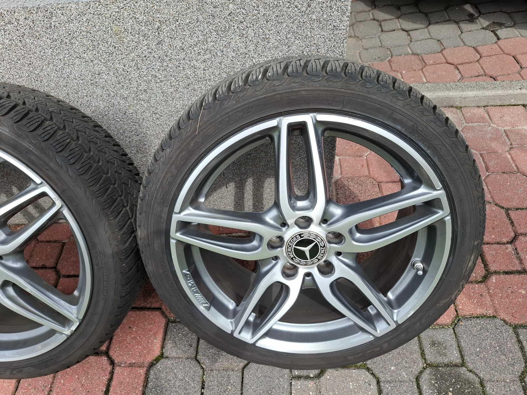 alufelgi 18 z oponami zimowymi (jeden sezon) - mercedes c, cla komplet