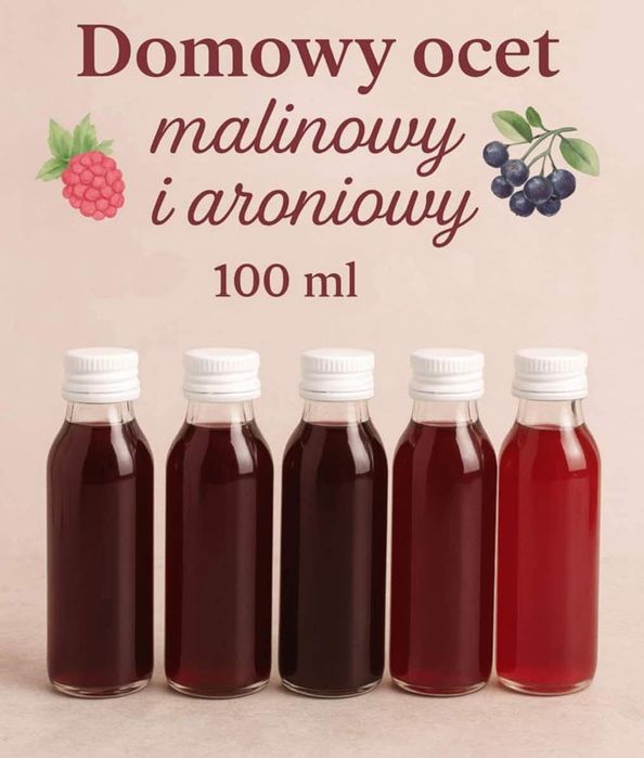 Ocet malinowy i aroniowy