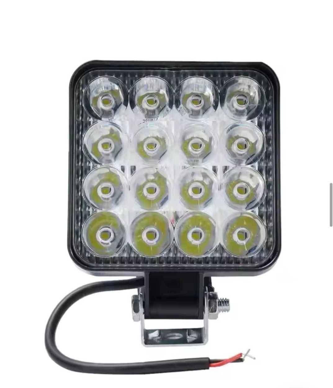 Фара світлодіодна LED квадратна 48W 6000K 16 діодв ФСО Стробоскоп